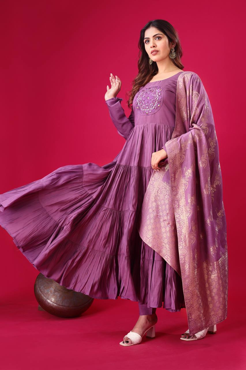 New Designer Party Wear Look Full Heavy Embroidery