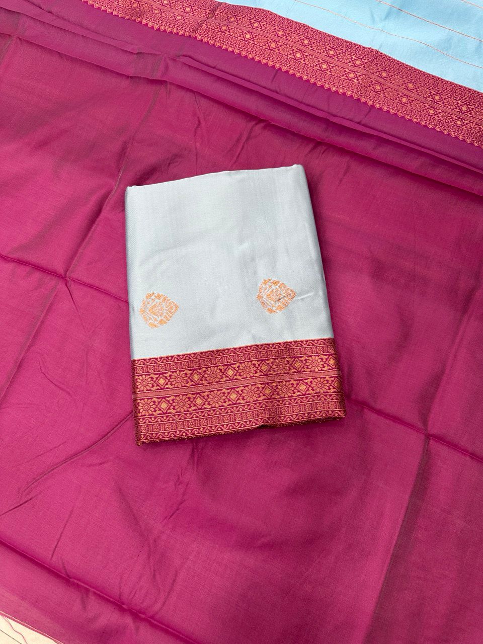 Heavy Cotton Embroidered Kurti &amp; Plazzo Set with Real Mirror Handwork