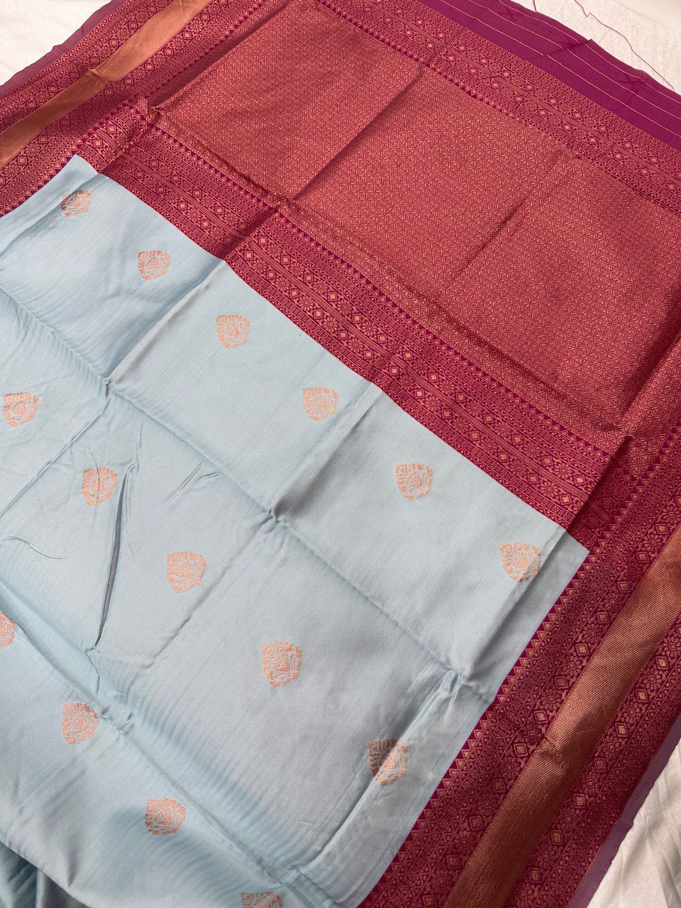 Heavy Cotton Embroidered Kurti &amp; Plazzo Set with Real Mirror Handwork
