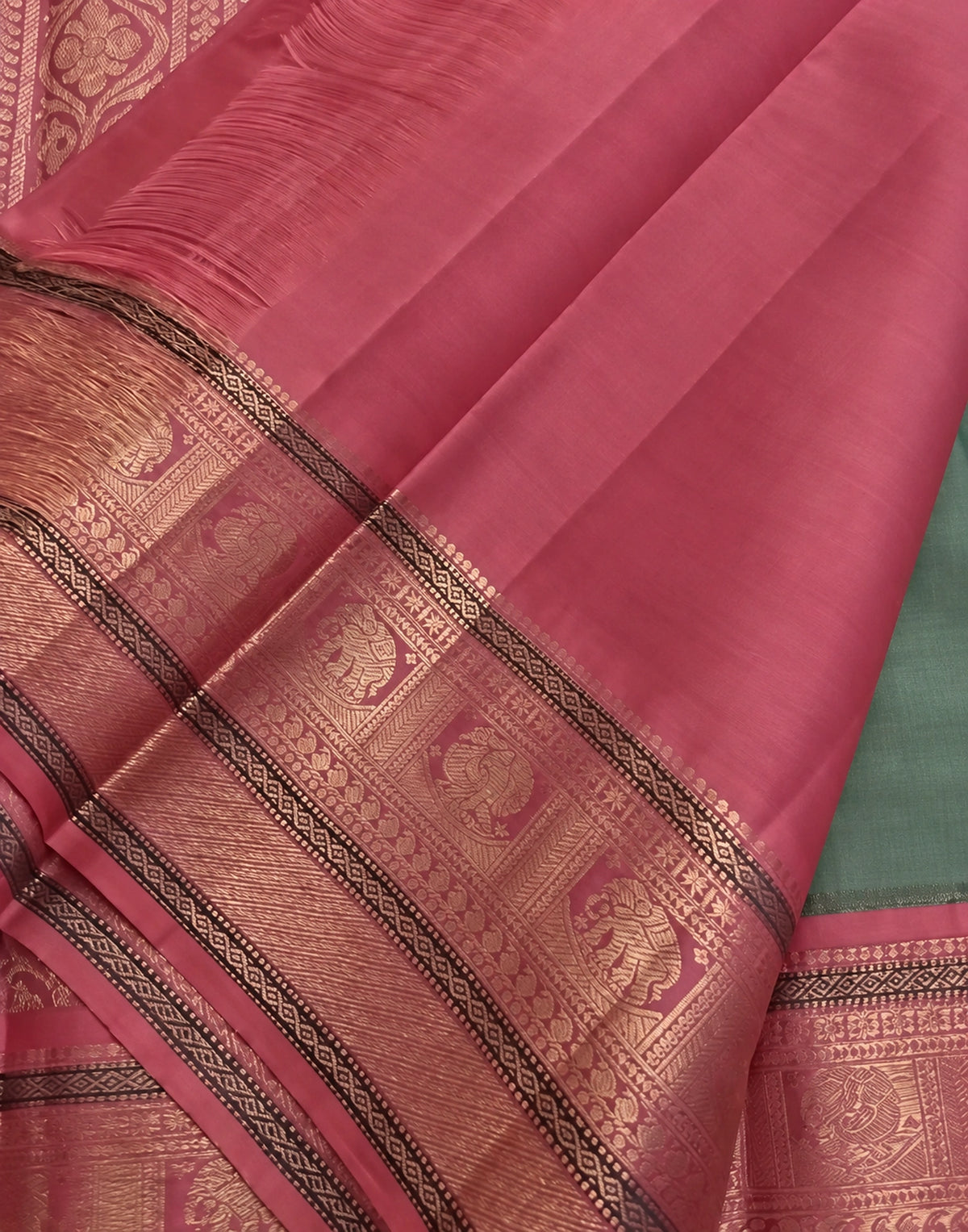 Aruvini Korvai Silk Saree
