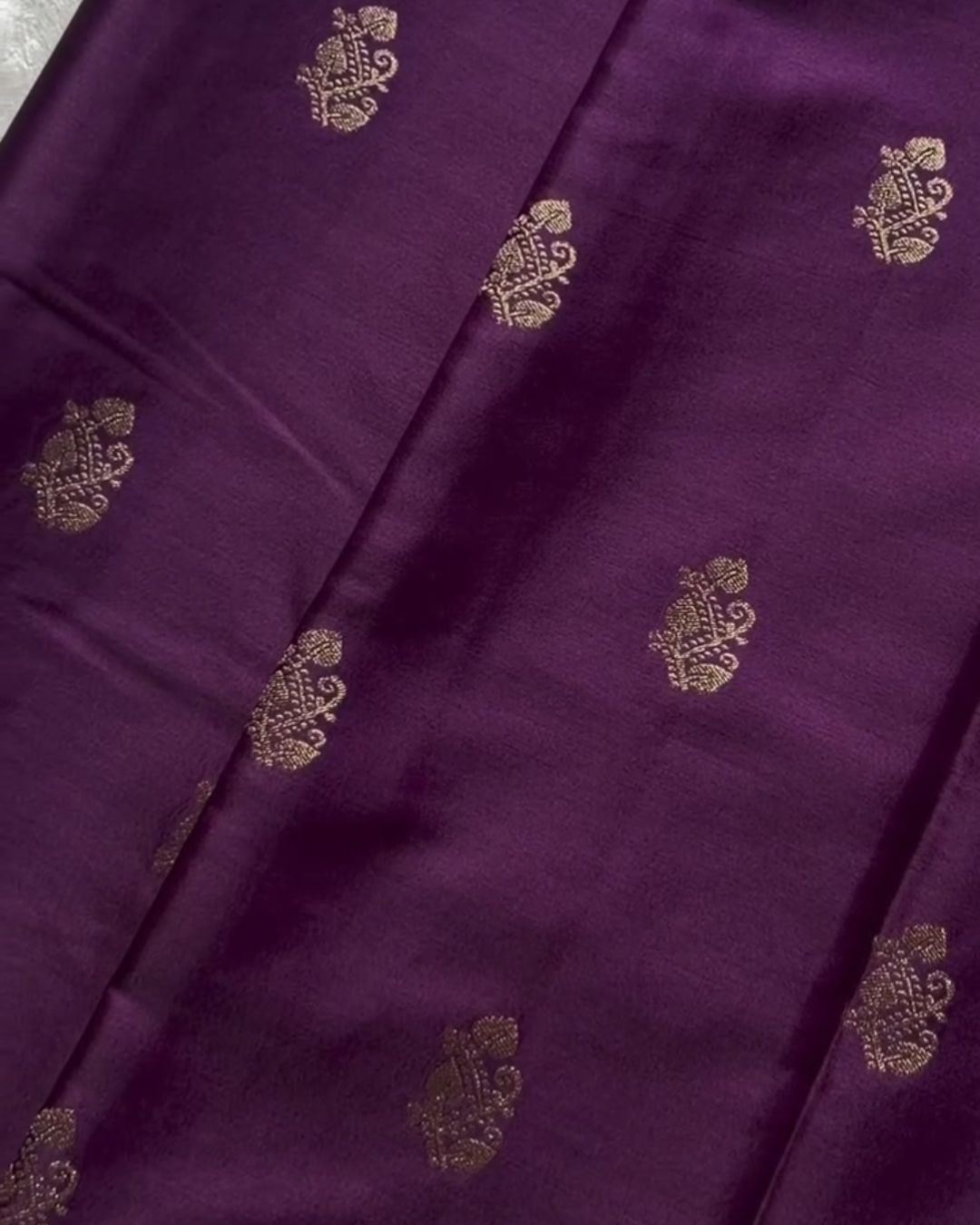 Burgundy wine Silk Saree