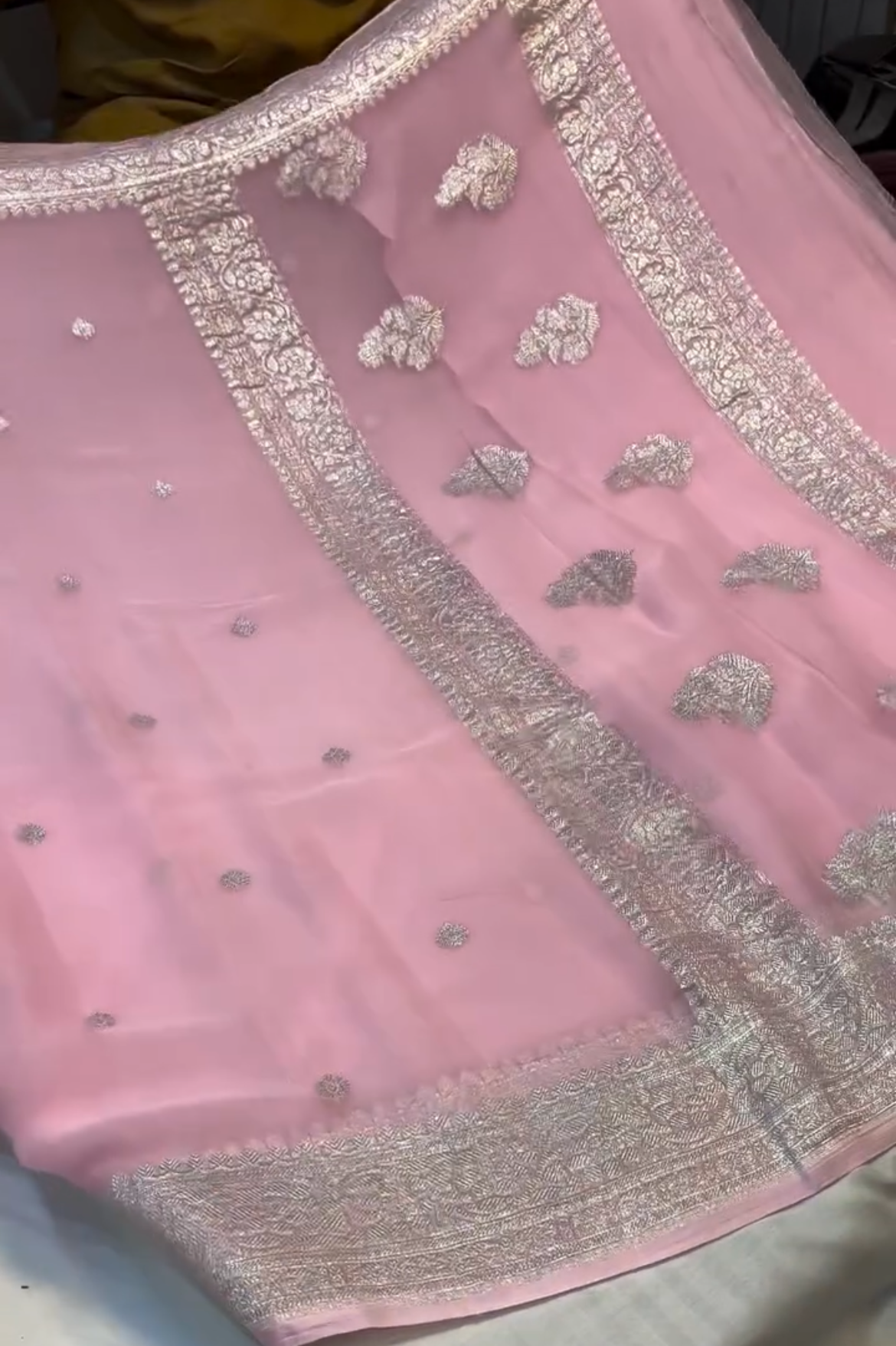 Blush Zari Silk Saree