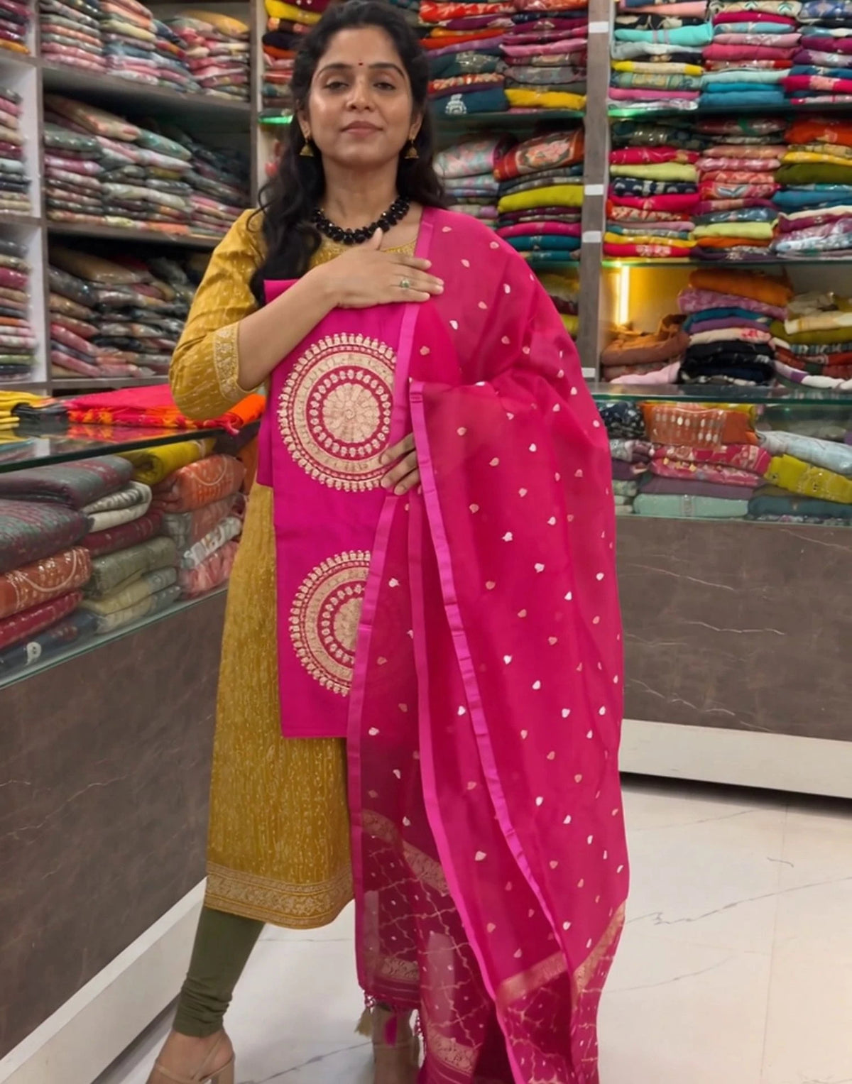 Ishani Banarasi Silk Suit Set