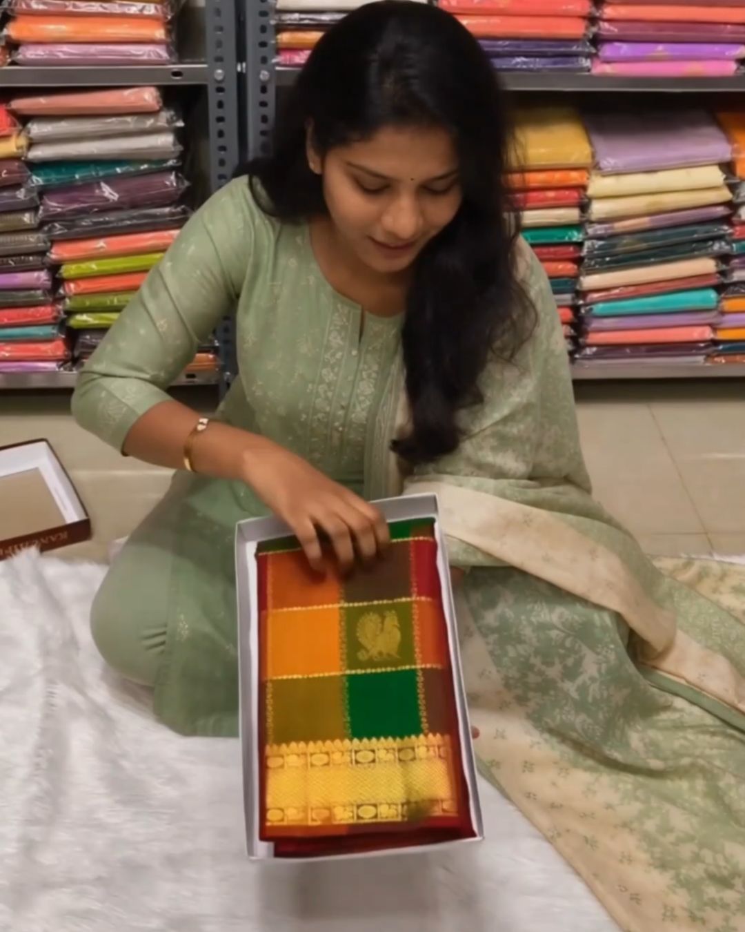 Madras Chex Silk Saree