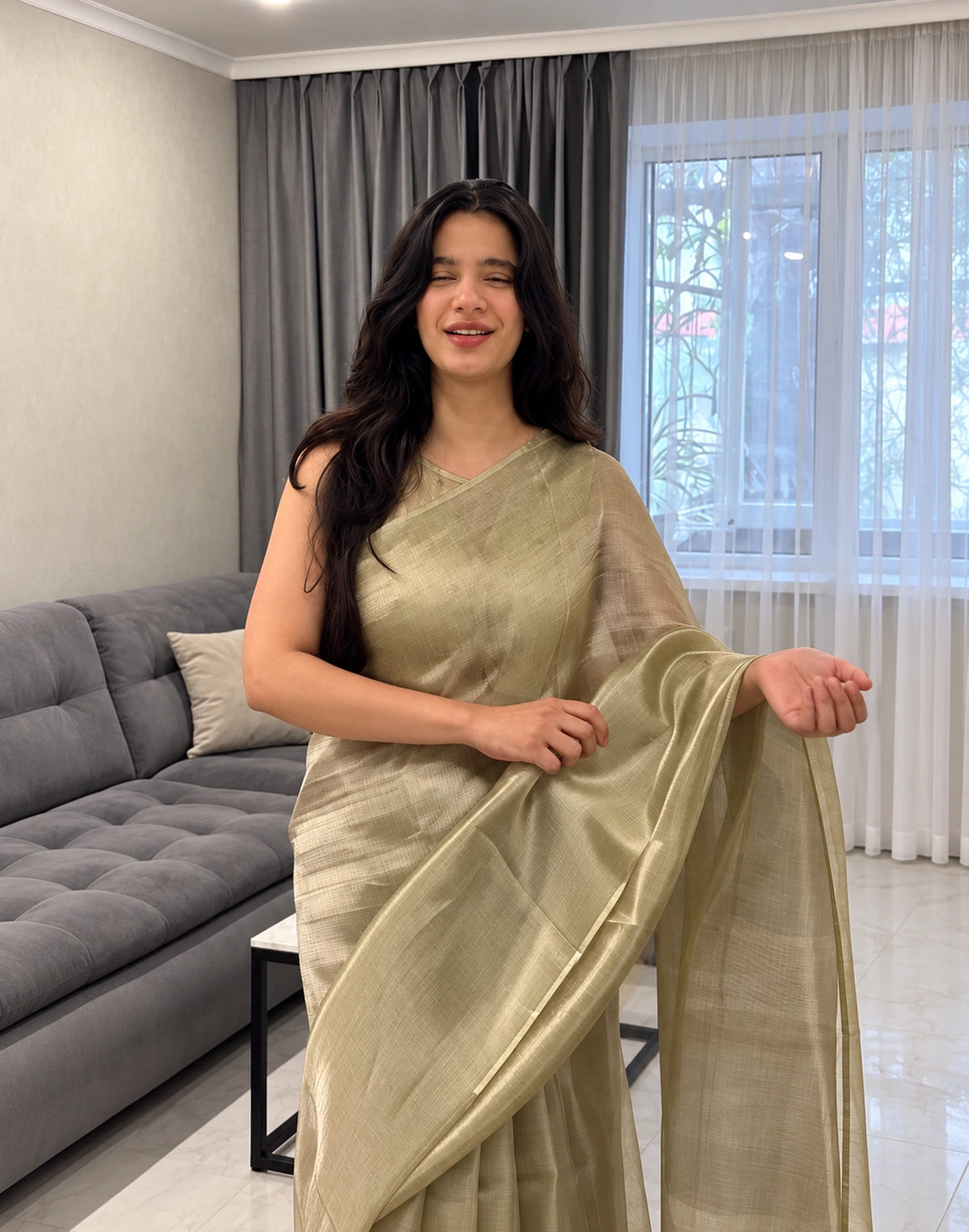 Nila Pani Tissue Silk Saree