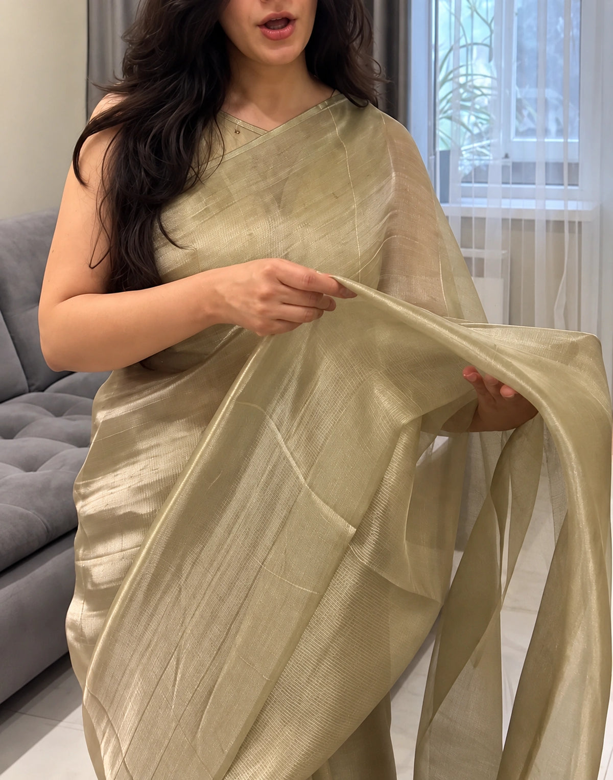 Nila Pani Tissue Silk Saree