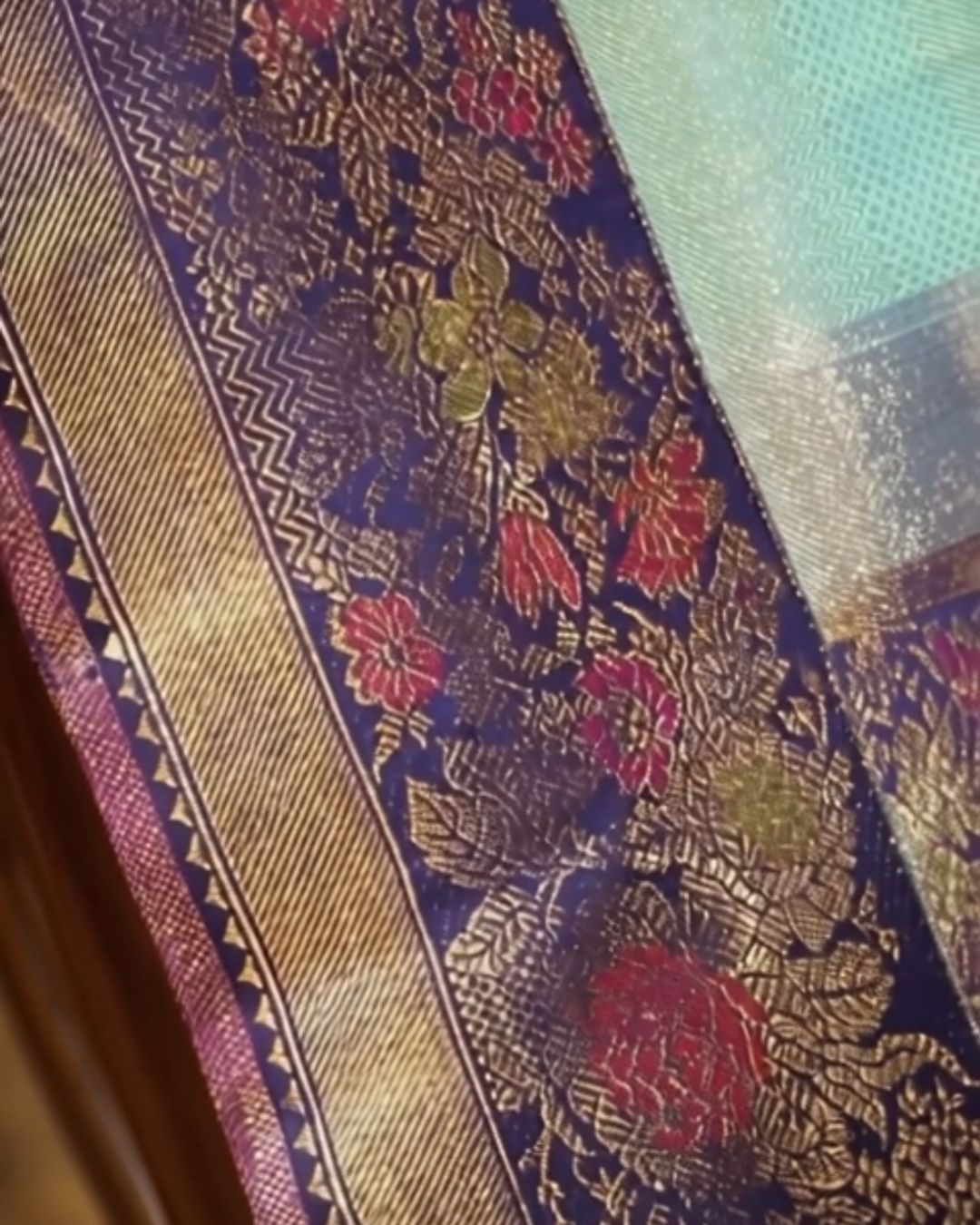Pastel brocade Kanjivaram Silk Saree