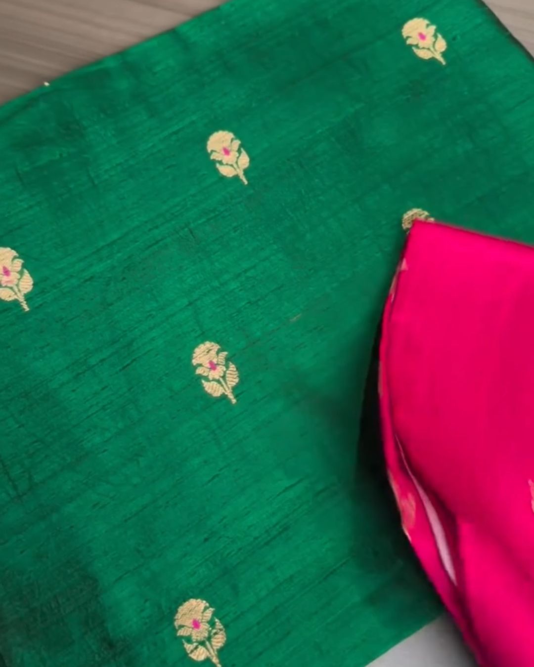 Raw Silk Jari Suit