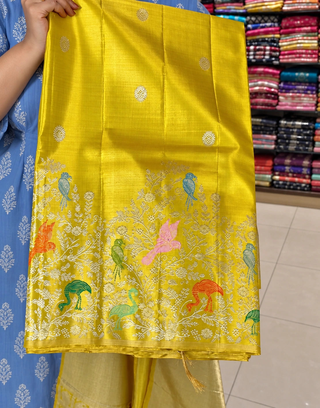 Swarna Mayuri Kanchi Silk Saree