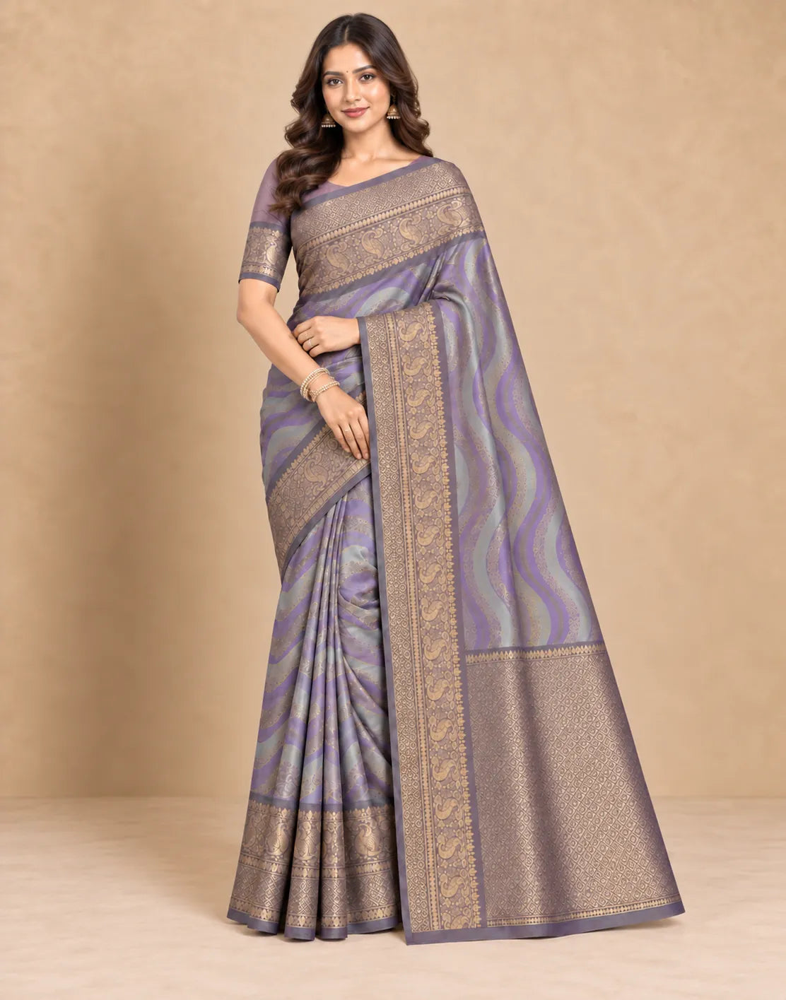 Weavy Kanjivaram Silk Saree
