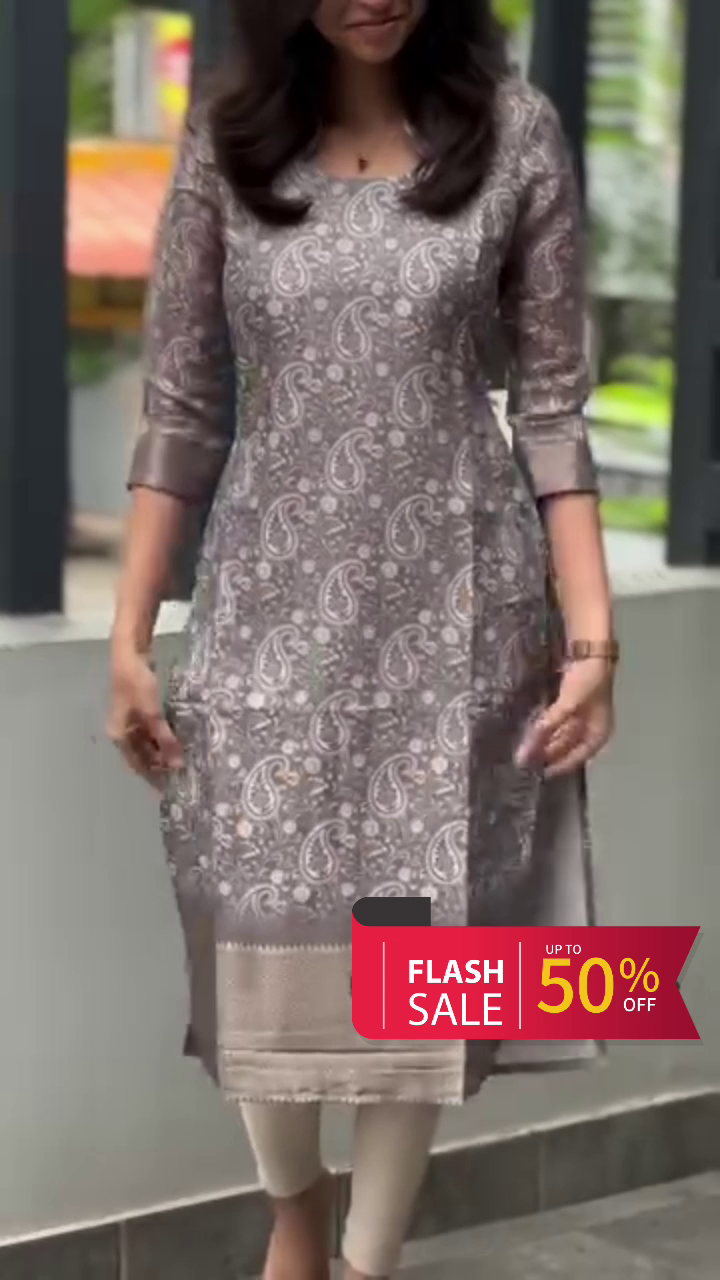 Silver Petal Kurti