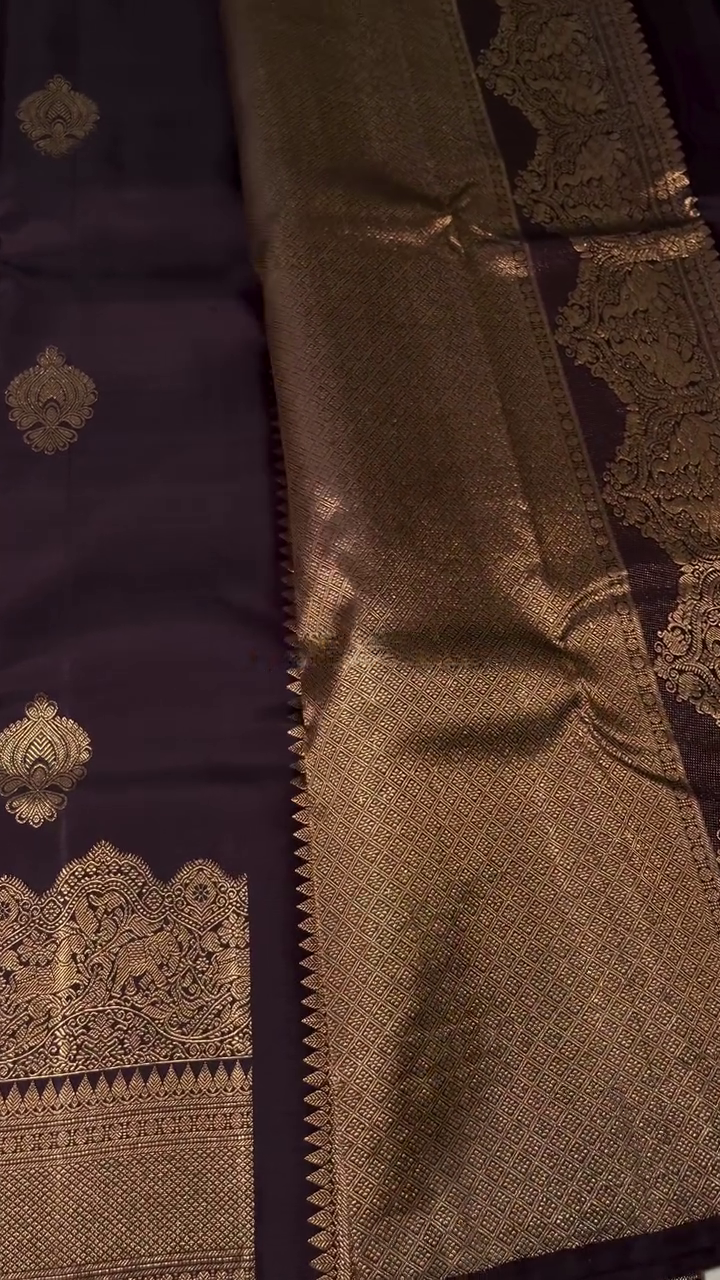 Deep Wine Kanchipuram Silk