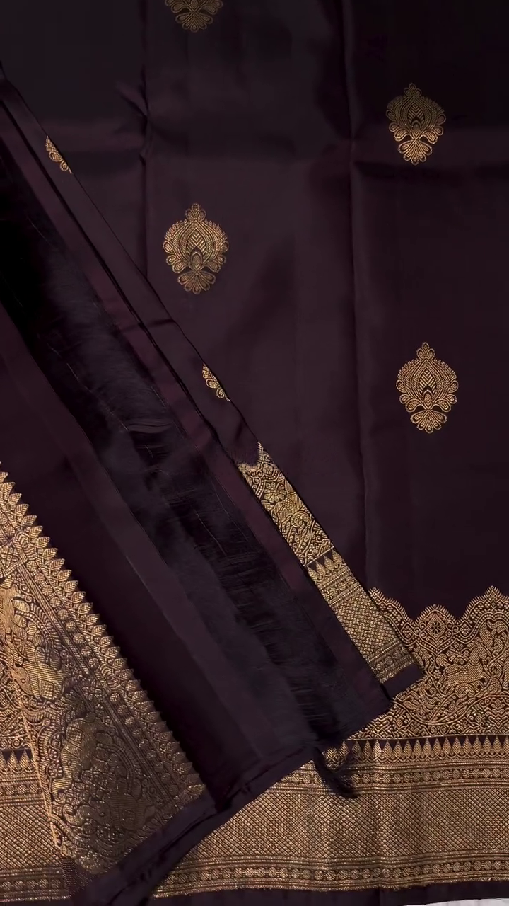 Deep Wine Kanchipuram Silk